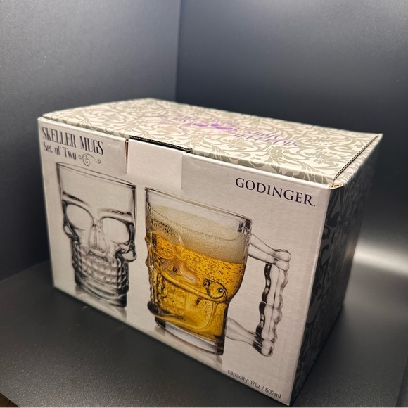 Godinger Skeller Mugs - Picture 1 of 6